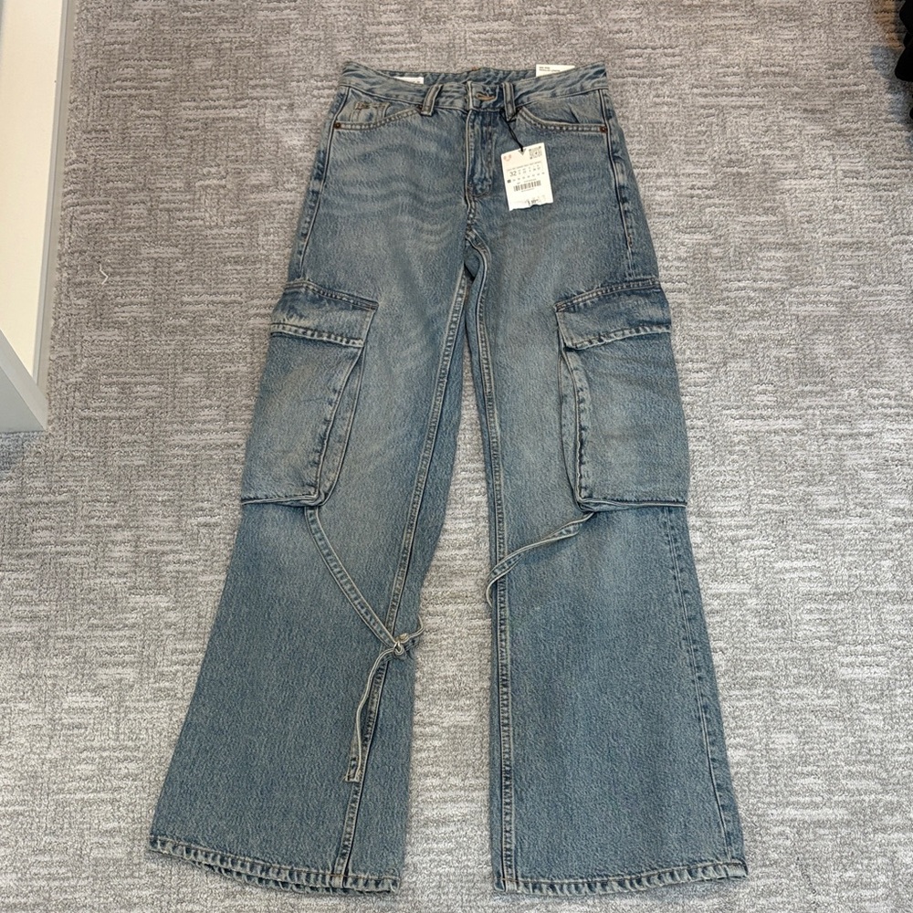 Zara Women's Flare Wide Leg Caro Pant